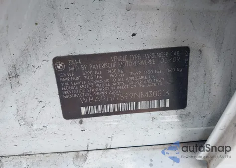 2009 BMW 328I from USA, damaged, VIN WBAPH77599NM30513